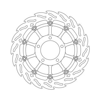 Moto-Master Flame series floating brake rotor
