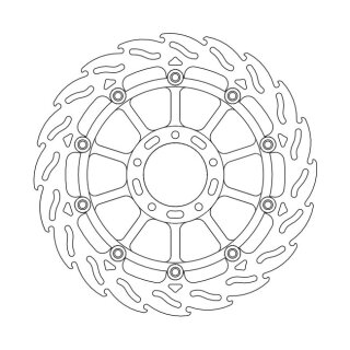 Moto-Master Flame series floating brake rotor