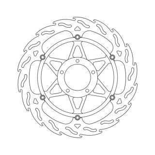 Moto-Master Flame series floating brake rotor
