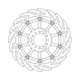 Moto-Master Flame series floating brake rotor