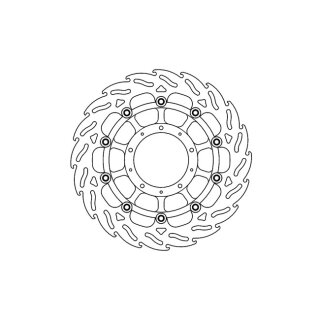 Moto-Master Flame series floating brake rotor