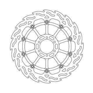 Moto-Master Flame series floating brake rotor