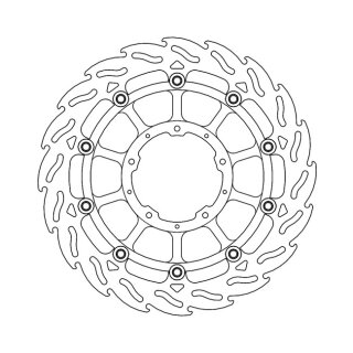 Moto-Master Flame series floating brake rotor