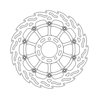 Moto-Master Flame series floating brake rotor