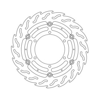 Moto-Master Flame series floating brake rotor