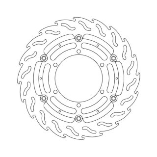 Moto-Master Flame series floating brake rotor