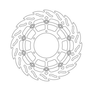 Moto-Master Flame series floating brake rotor