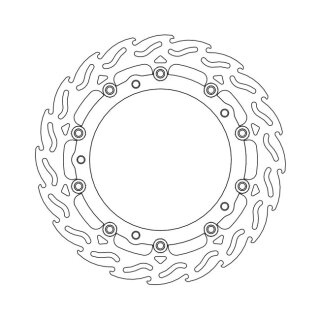 Moto-Master Flame series floating brake rotor