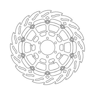 Moto-Master Flame series floating brake rotor