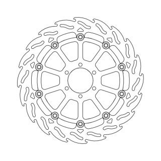 Moto-Master Flame series floating brake rotor