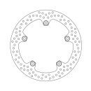 Moto-Master Halo series fixed rivited brake rotor