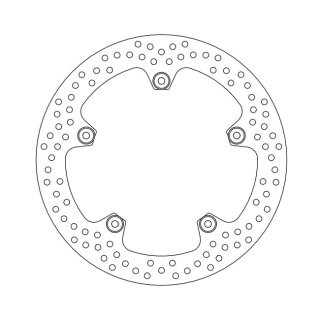 Moto-Master Halo series fixed rivited brake rotor