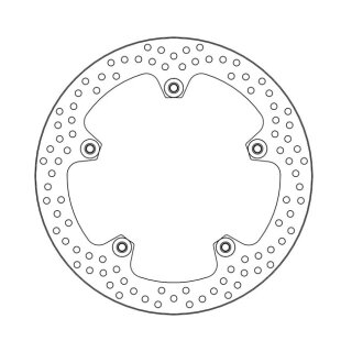 Moto-Master Halo series fixed rivited brake rotor