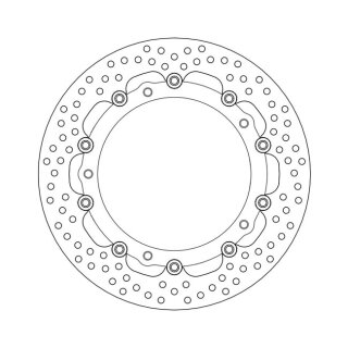 Moto-Master Halo series floating brake rotor