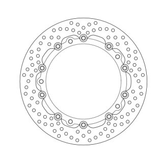 Moto-Master Halo series floating brake rotor