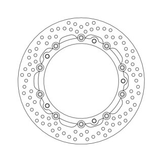 Moto-Master Halo series floating brake rotor