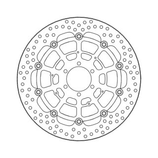 Moto-Master Halo series floating brake rotor