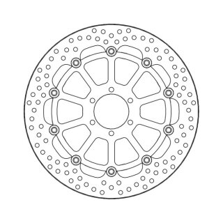 Moto-Master Halo series floating brake rotor