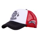 King Kerosin classic trucker cap Doom Riders white/black