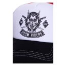 King Kerosin classic trucker cap Doom Riders white/black