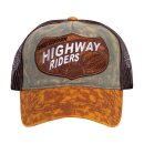 King Kerosin trucker cap Highway Riders green/brown