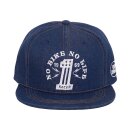 King Kerosin flat brim cap No Bike No Life demin
