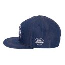 King Kerosin flat brim cap No Bike No Life demin
