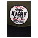 King Kerosin flat brim cap Avery green/black
