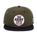 King Kerosin flat brim cap Avery green/black