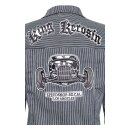 King Kerosin Denim Jacket Speedshop So.Cal striped