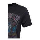 King Kerosin oil washed T-shirt Rockabilly Greaser black