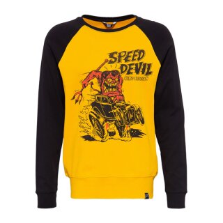 King Kerosin Raglan longsleeve sweater Speed Devils black