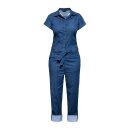 Queen Kerosin denim coolmax jumpsuit Gearhead mid blue