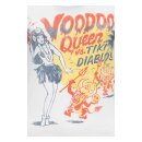 Queen Kerosin contrast T-shirt Vodoo Dancer offwhite