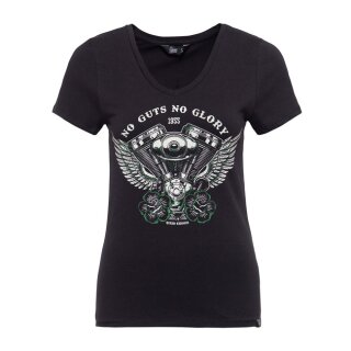 Queen Kerosin classic-shirt No Guts No Glory black