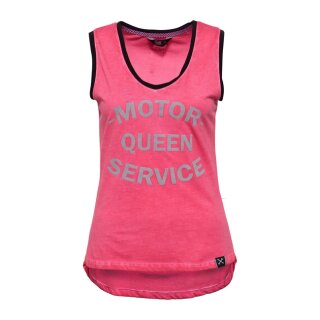 Queen Kerosin oil washed Tank-top Motor Queen red