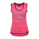 Queen Kerosin oil washed Tank-top Motor Queen red