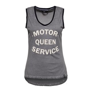 Queen Kerosin oil washed Tank-top Motor Queen black