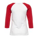 Queen Kerosin Raglan 3/4-sleeve Holy Queen offwhite/red