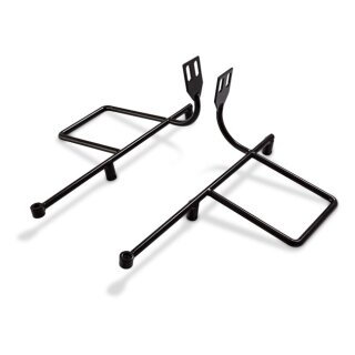 Burly, saddlebag bracket kit. Black