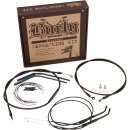 Burly apehanger cable/line kit 14", black