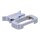 Wild1, adjustable gauge relocator. Chrome