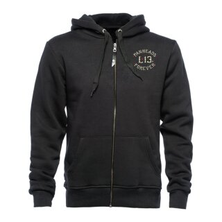 Lucky 13 Skull built zip hoodie black
