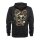 Lucky 13 Skull built zip hoodie black