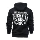 Lucky 13 Skull Stars zip hoodie black