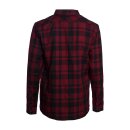 WCC La Bomba Herringbone flannel shirt red/black
