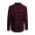 WCC La Bomba Herringbone flannel shirt red/black