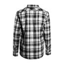 WCC La Bomba Herringbone flannel shirt white/black