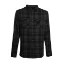 WCC La Bomba Herringbone flannel shirt grey/black