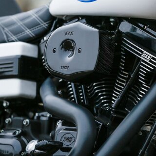 S&S Stealth Tribute Retro Luftfilter schwarz für HarleyTwin Cam 99-17
